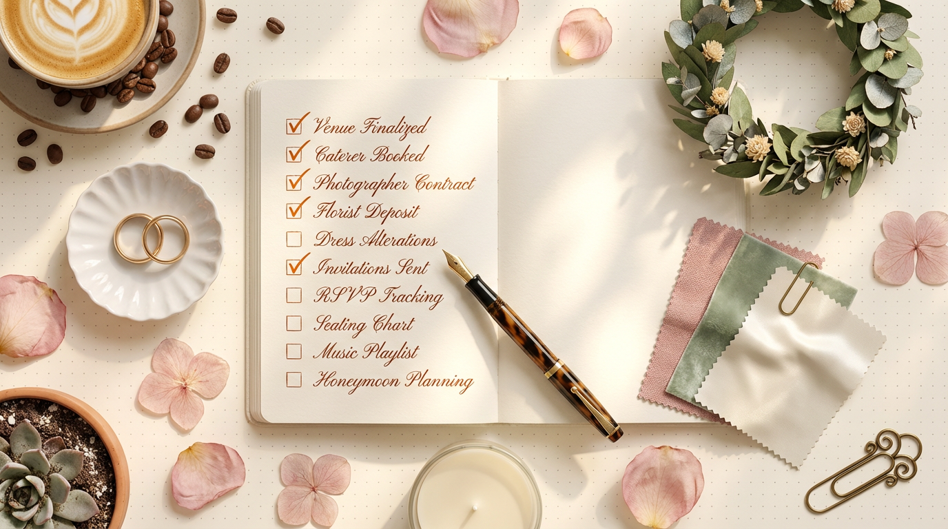 Чеклист невесты: 50 пунктов за 6 месяцев до свадьбы